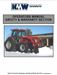 KMW 1750 Operator Installation & Parts Manual