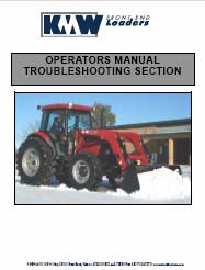 KMW 1860 Operator Installation and Parts Manual